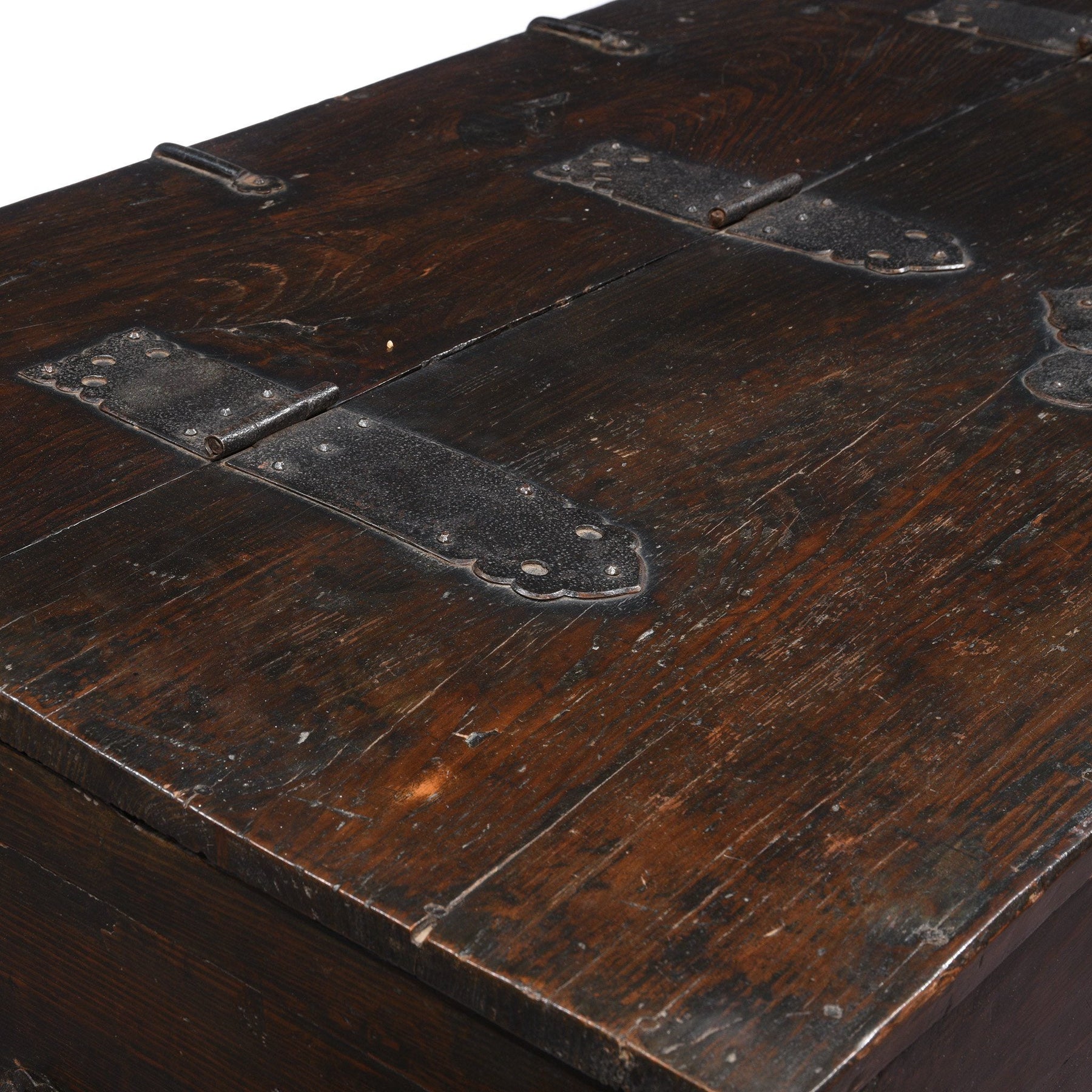 Korean Coin Chest With Iron Mounts - 18thC