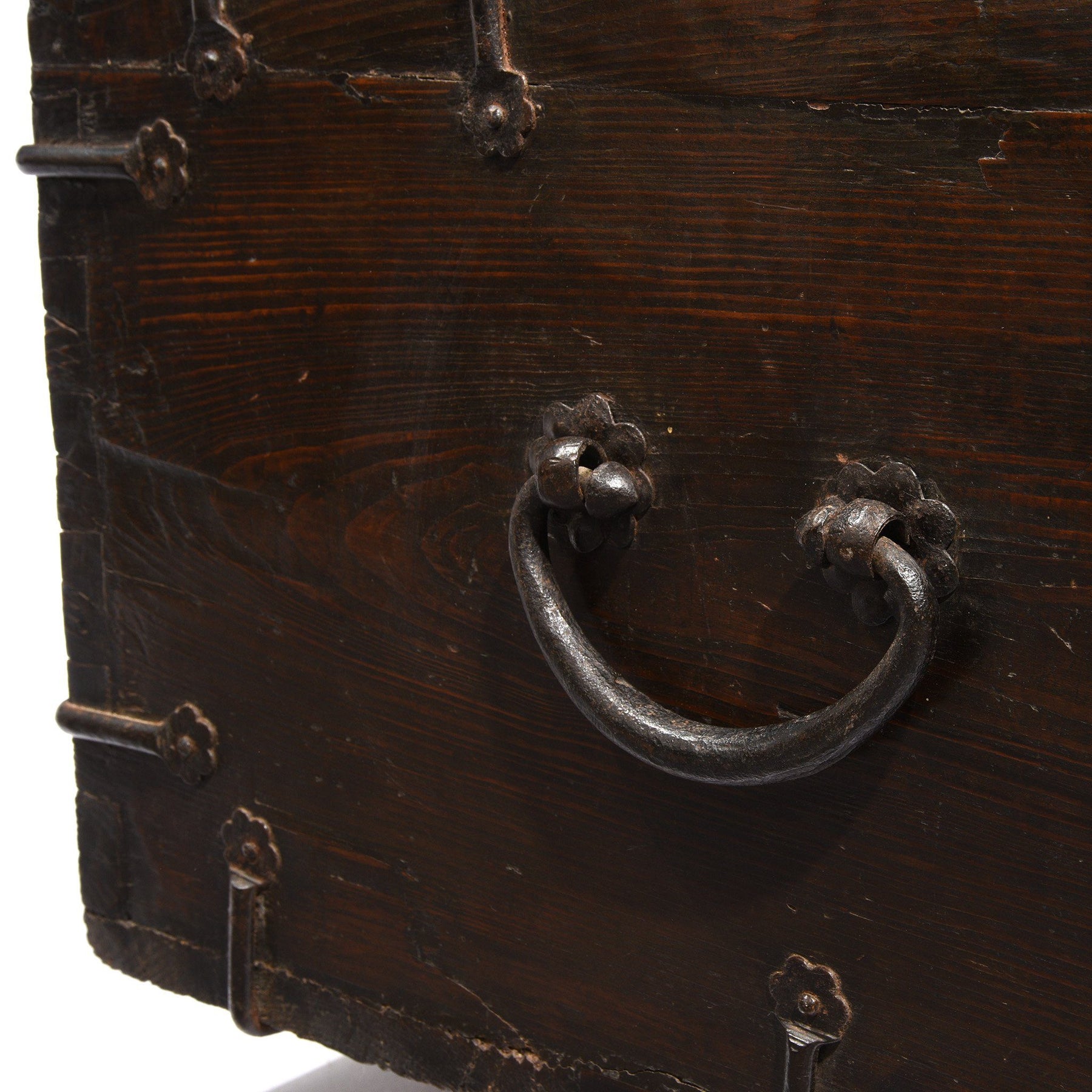 Korean Coin Chest With Iron Mounts - 18thC