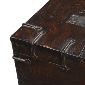 Korean Coin Chest With Iron Mounts - 18thC