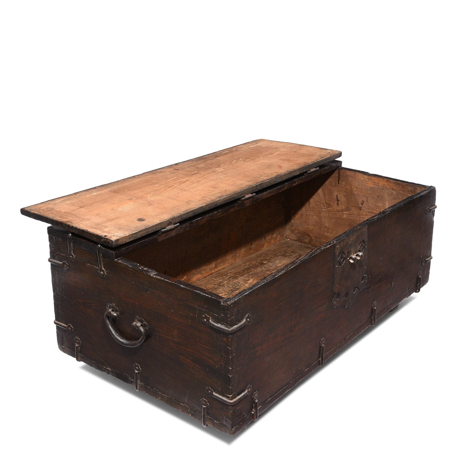 Korean Coin Chest With Iron Mounts - 18thC