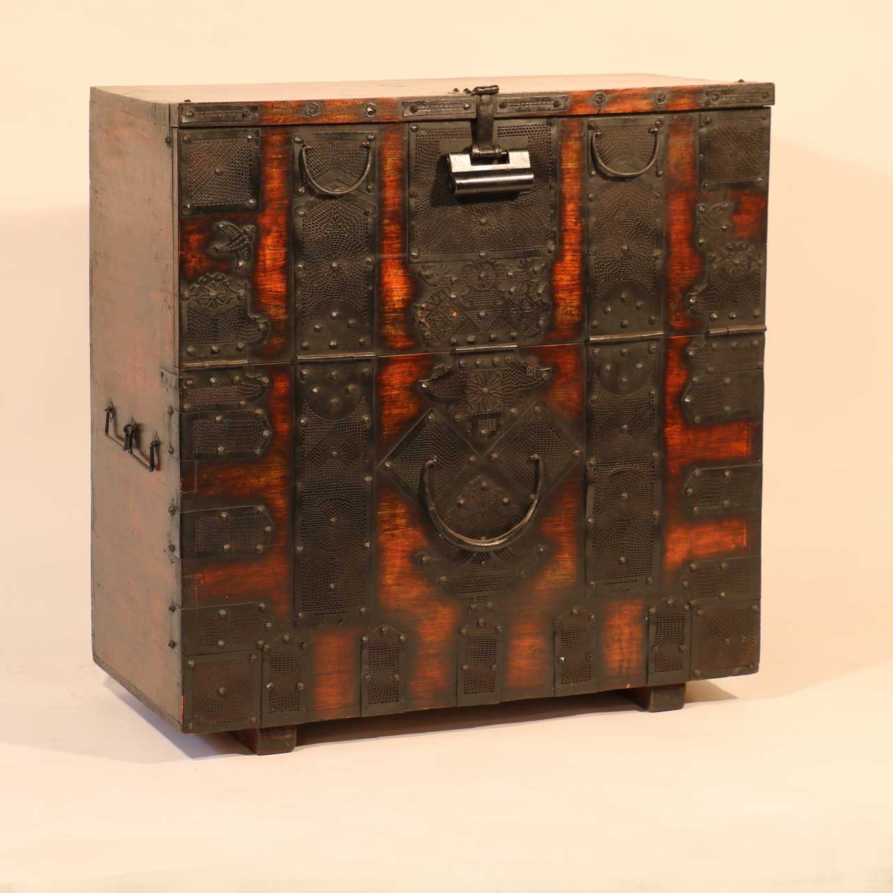 Korean Drop Front Blanket Chest - Early 20thC