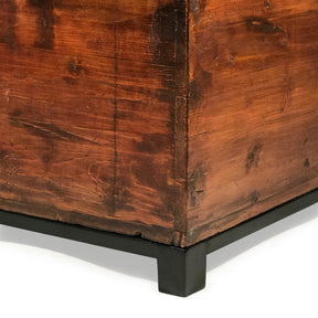 Mongolian Painted Chest From Gansu - 19thC