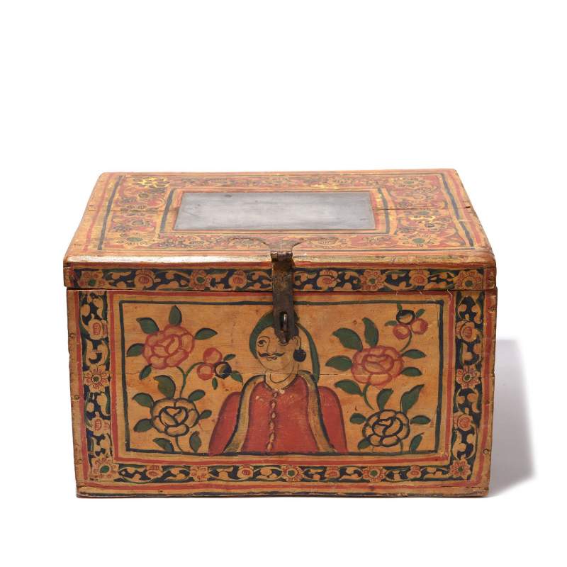 Painted Box From Shekhawati - 19thC