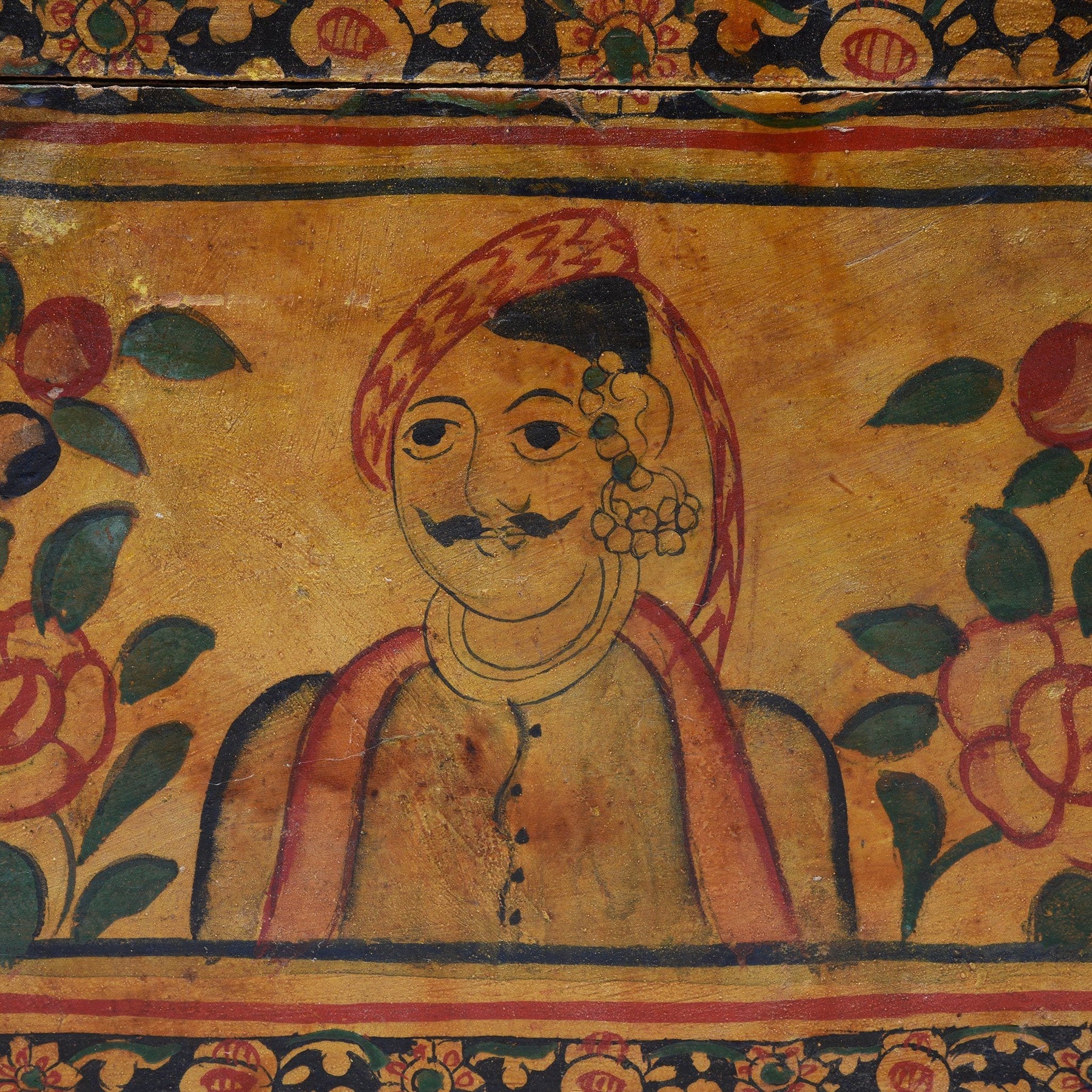Painted Box From Shekhawati - 19thC