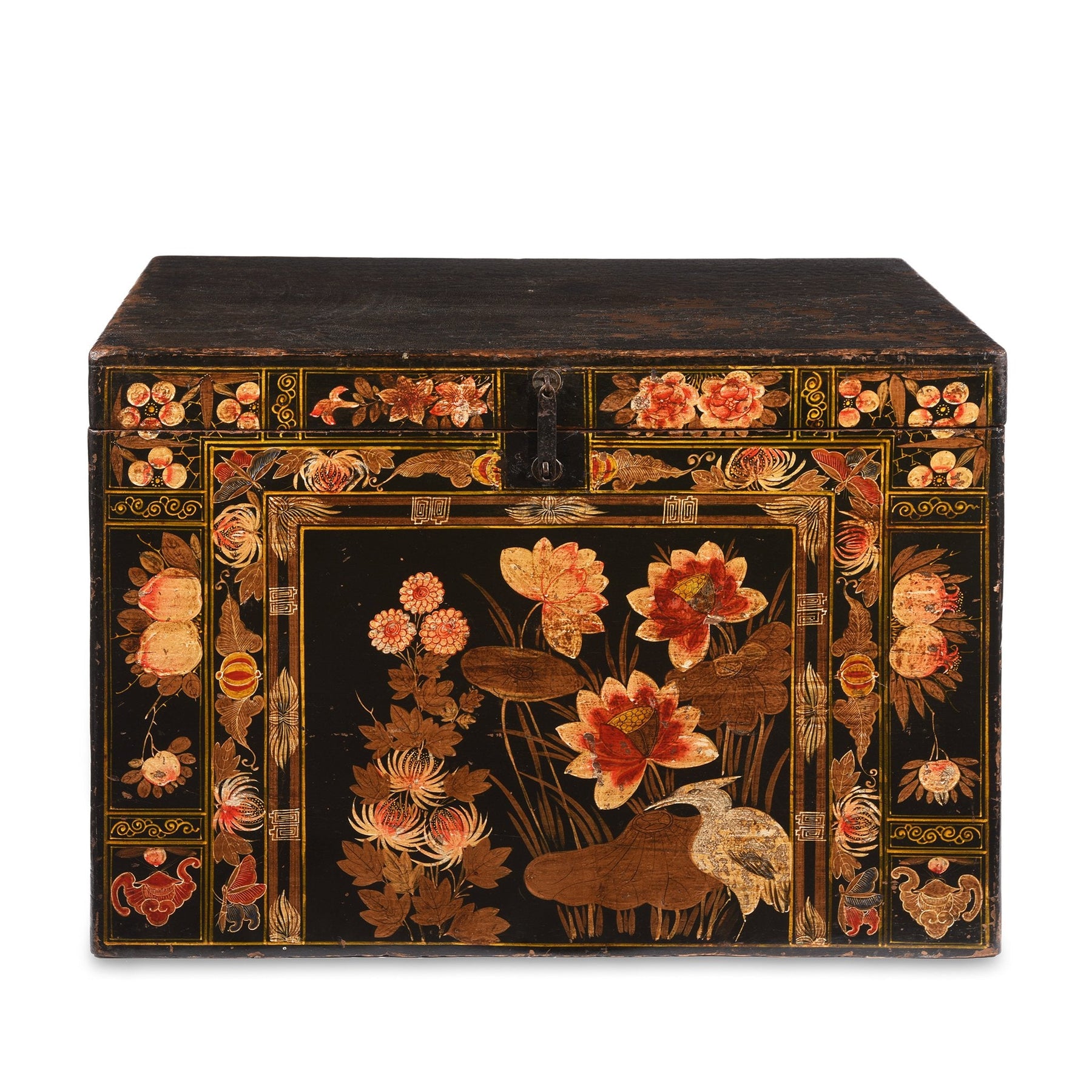 Painted Chinese Opera Chest From Shanxi - Ca 1900