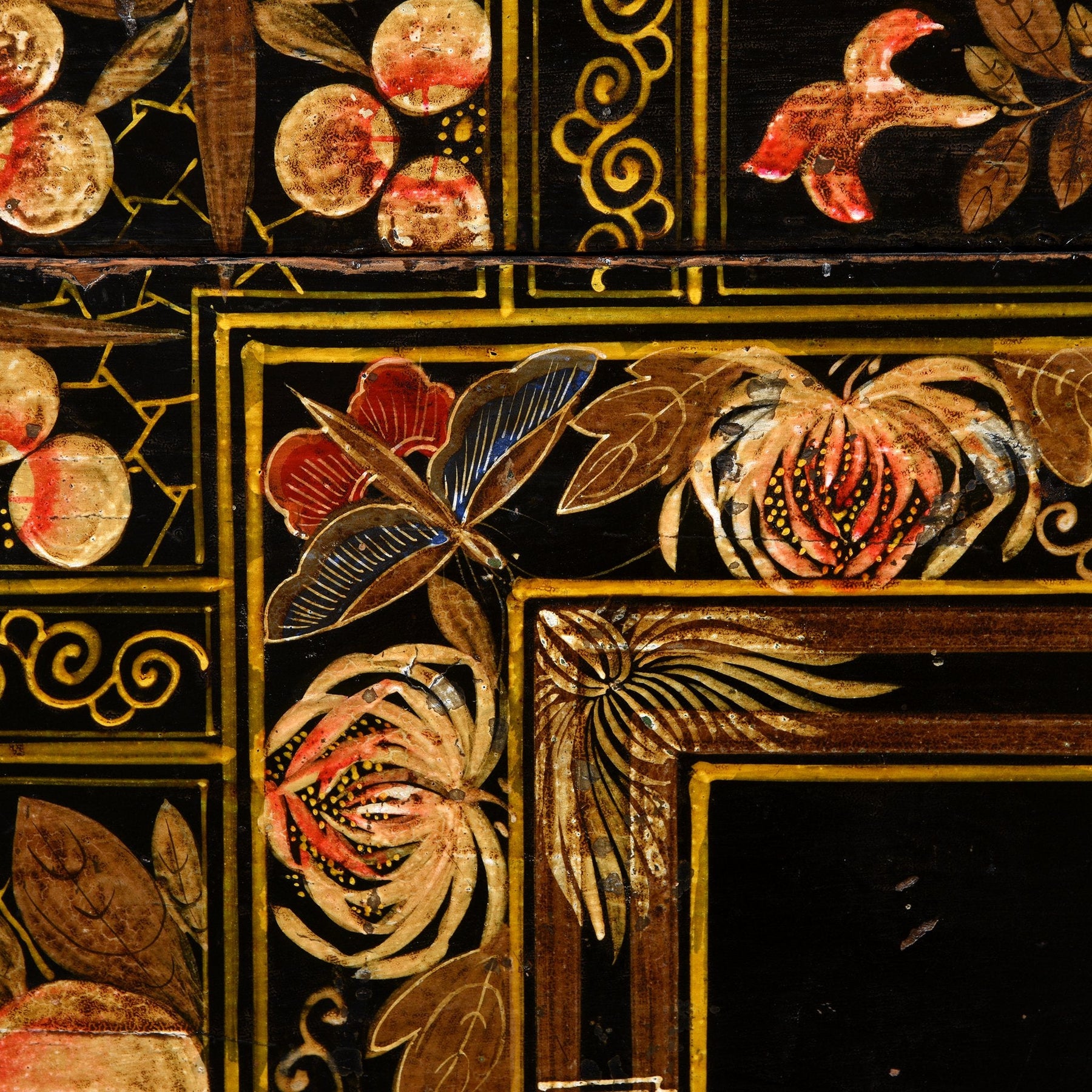 Painted Chinese Opera Chest From Shanxi - Ca 1900