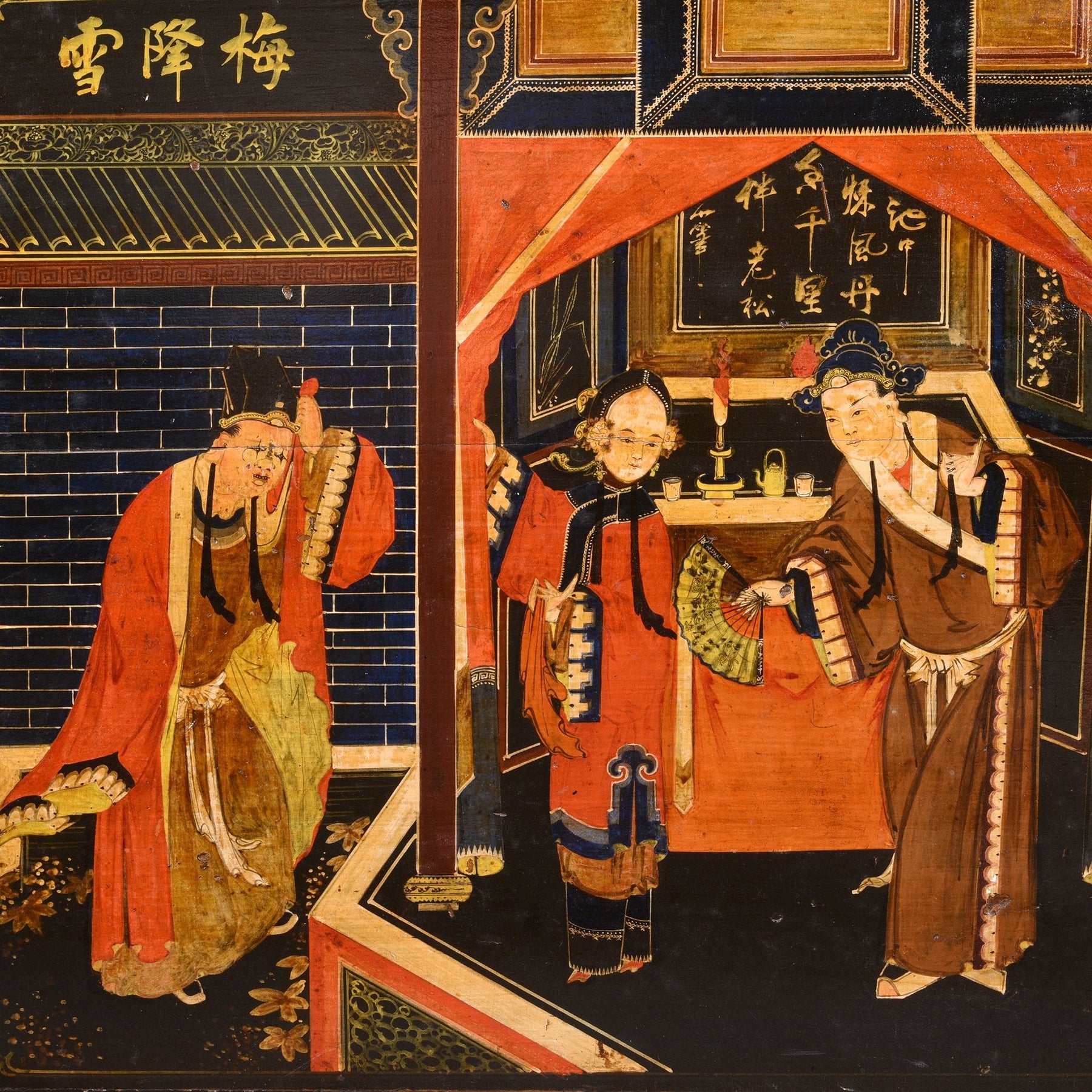 Painted Opera Chest from Shanxi - 19thC