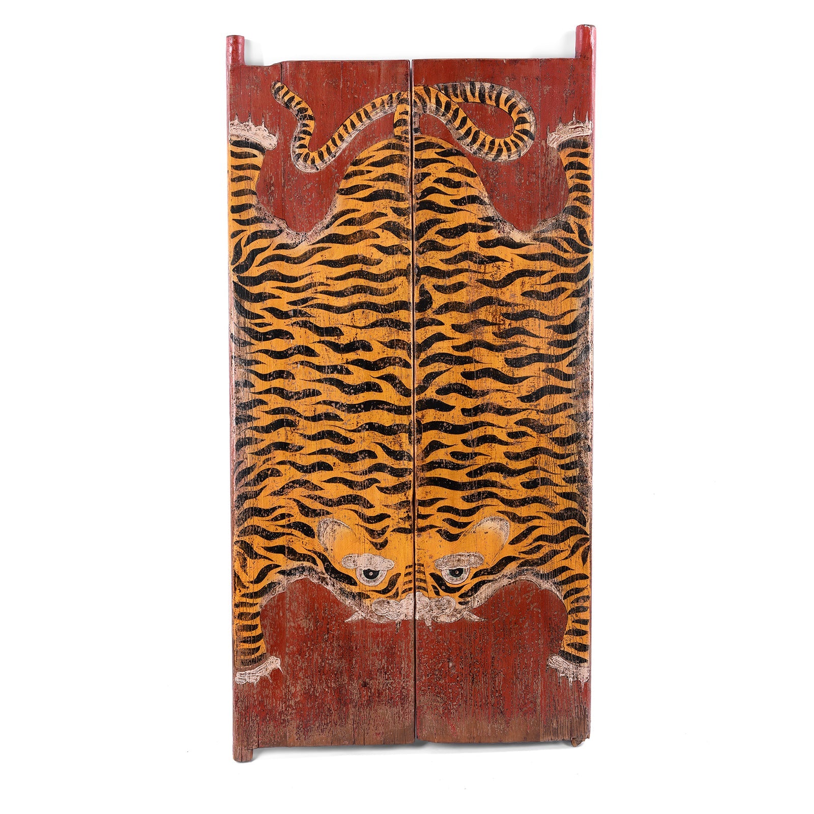 Reproduction Painted Tiger Doors From Qinghai
