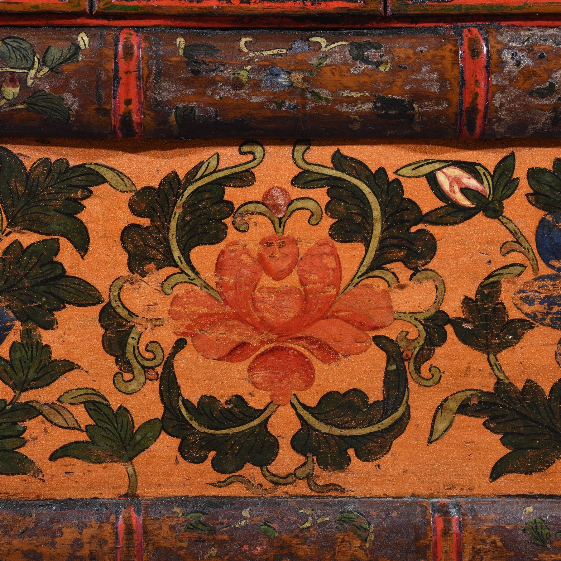 Antique Painted Tibetan Choksar - 18thC