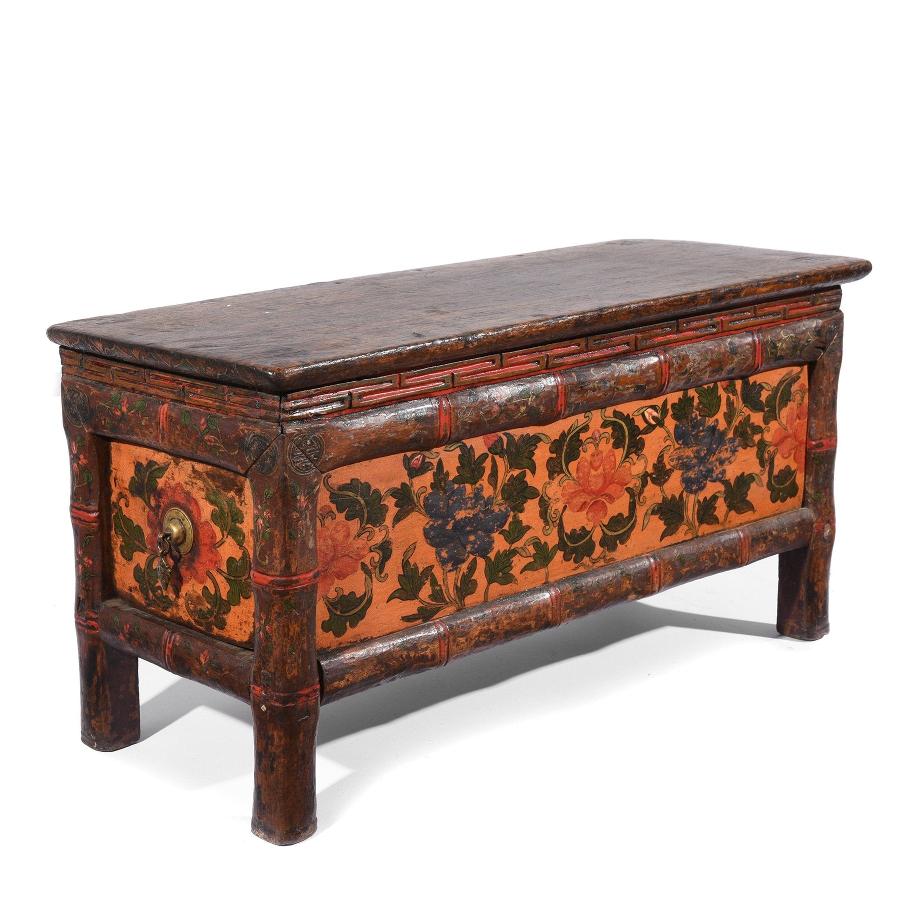 Antique Painted Tibetan Choksar - 18thC