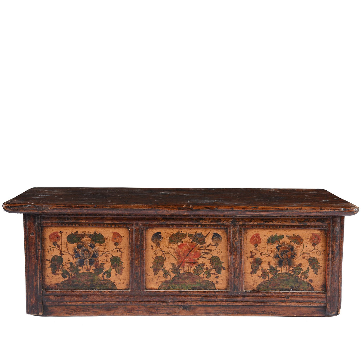 Antique Painted Tibetan Choksar - 19th Century