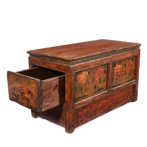 Antique Painted Tibetan Choksar - 19thC