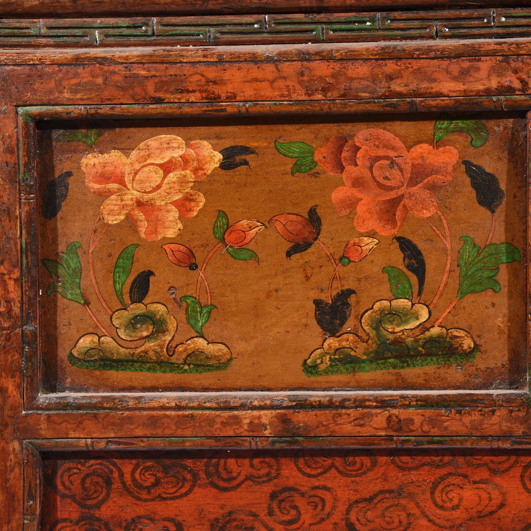 Antique Painted Tibetan Choksar - 19thC