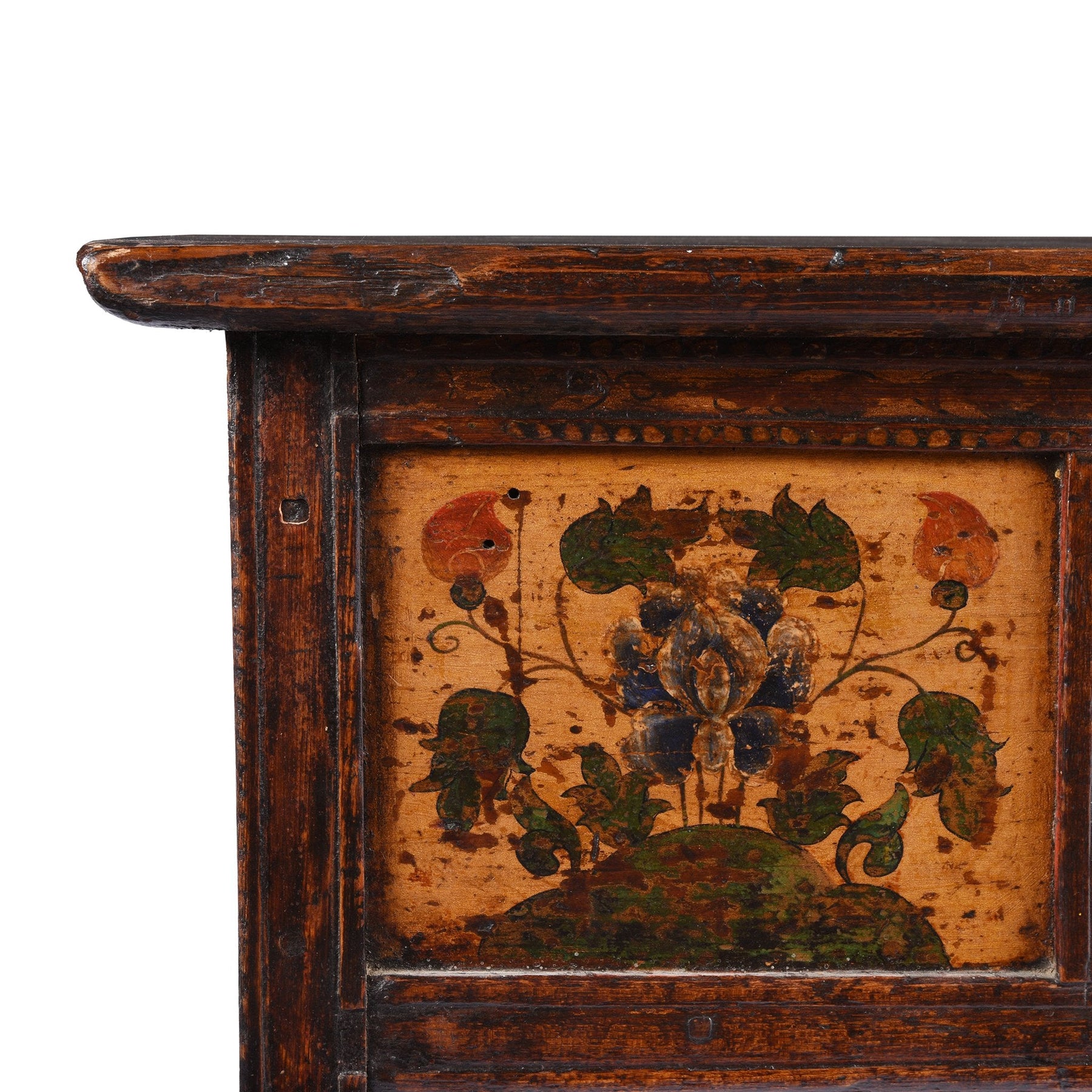 Antique Painted Tibetan Choksar - 19th Century