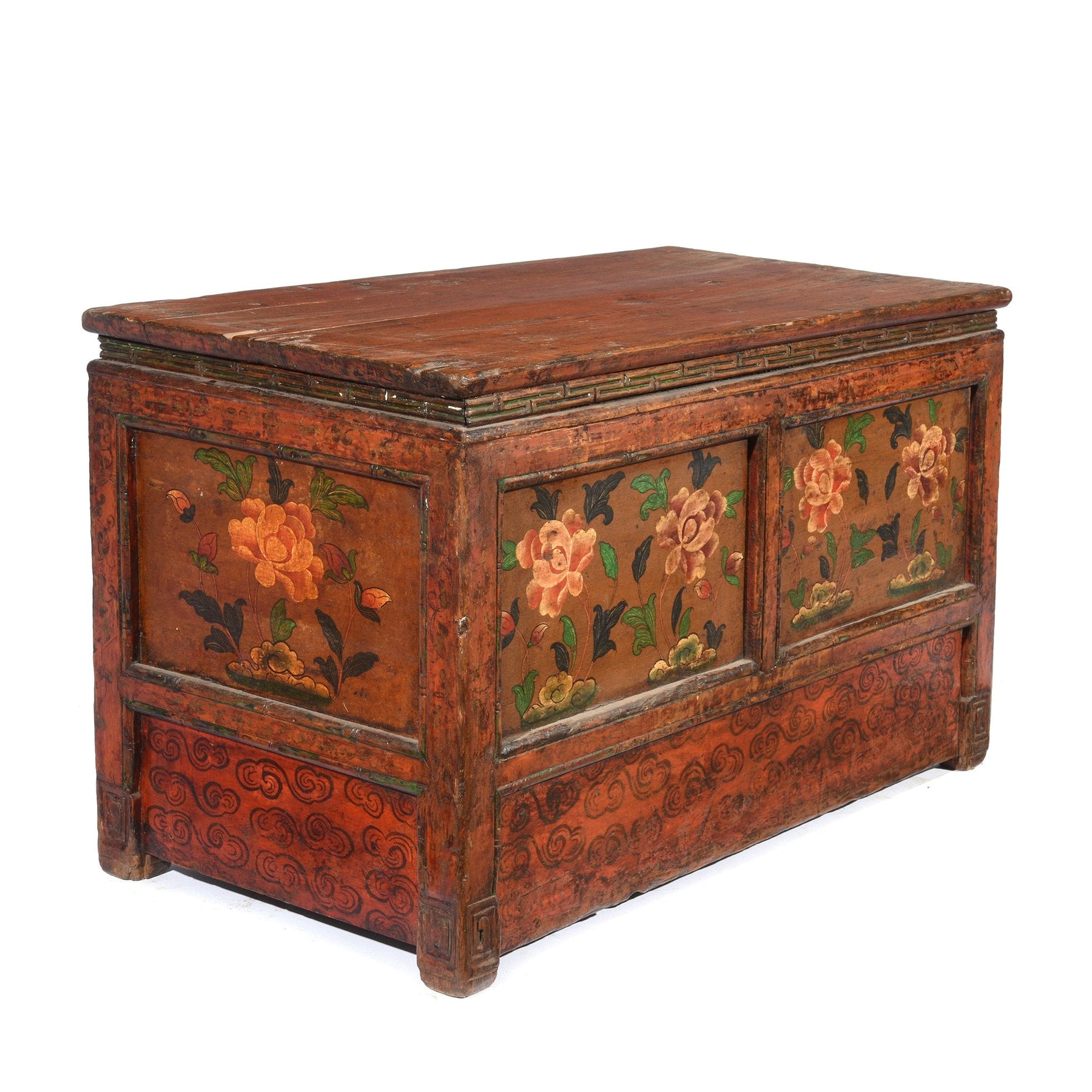Antique Painted Tibetan Choksar - 19thC