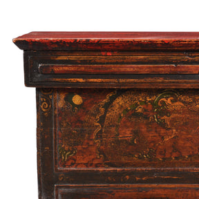 Folding Painted 'Choksar' Prayer Table from Tibet 19thC