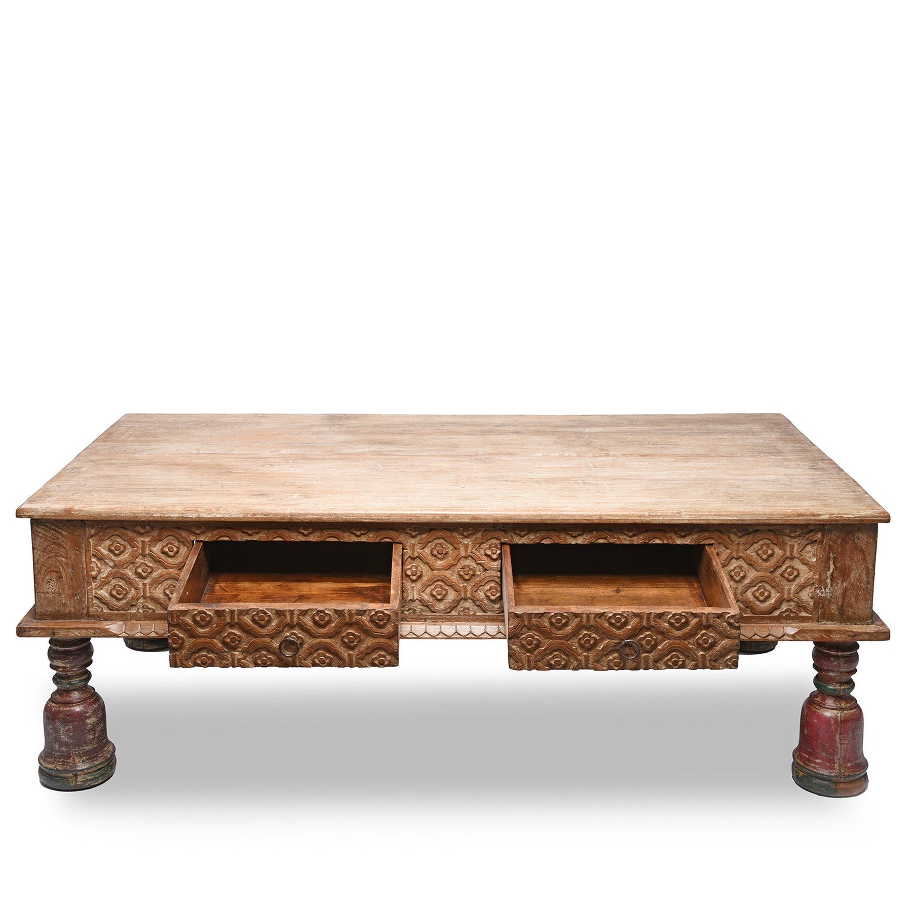 Indian Takhat Coffee Table Made From Reclaimed Teak