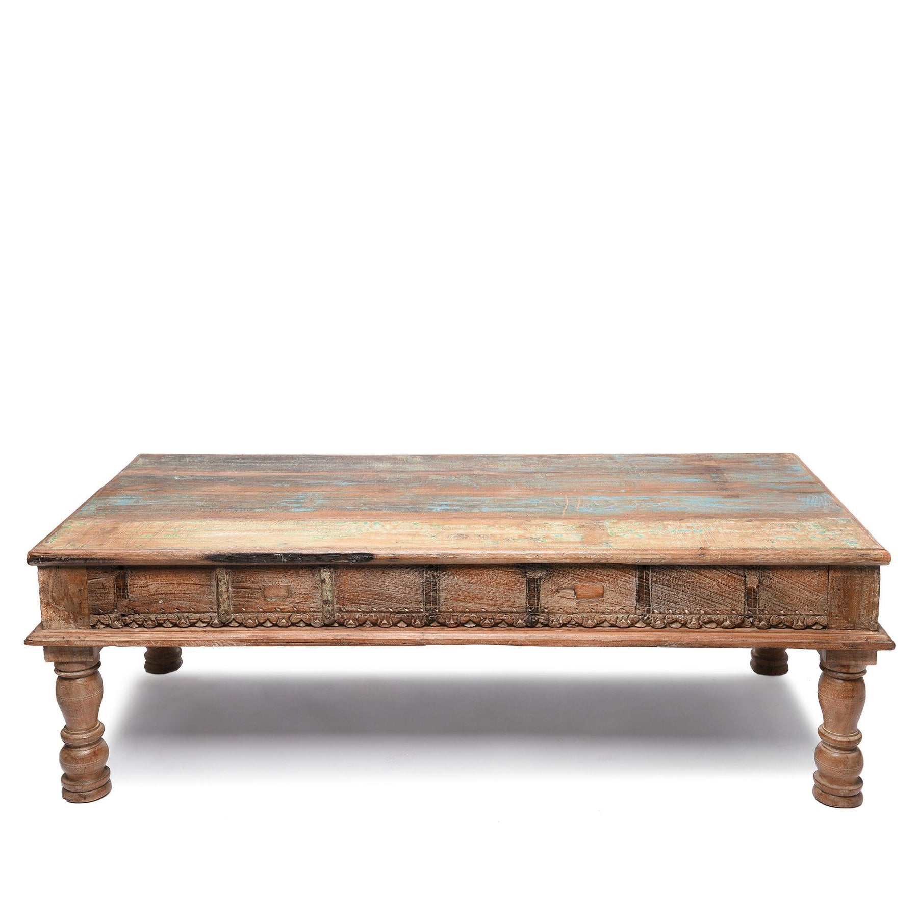 Indian Takhat Coffee Table Made From Reclaimed Teak