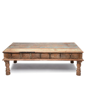 Indian Takhat Coffee Table Made From Reclaimed Teak