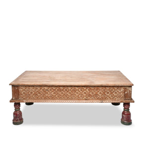 Indian Takhat Coffee Table Made From Reclaimed Teak