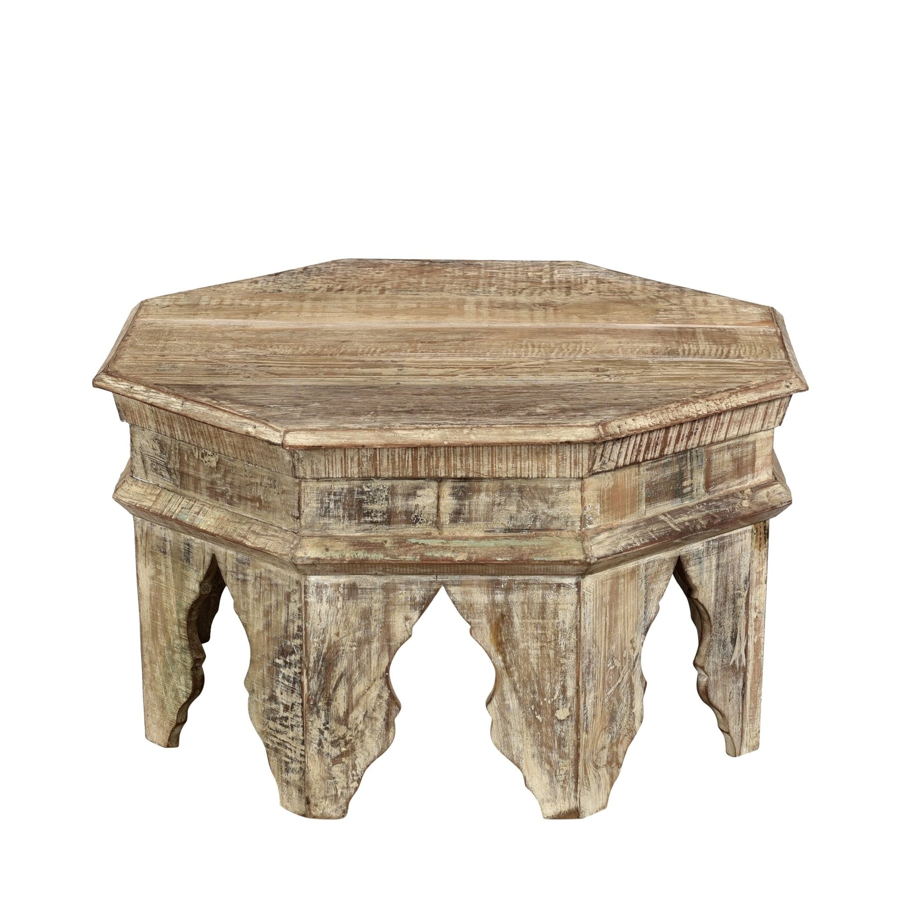Octagonal Coffee Table Made From Reclaimed wood