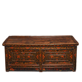 Painted Choksar Prayer Table from Tibet - 19thC
