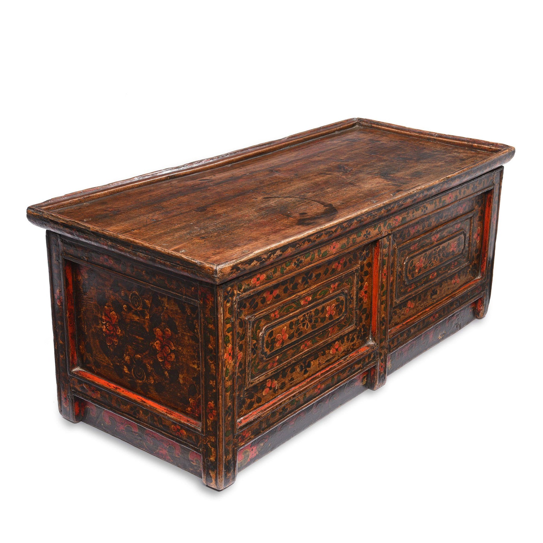 Painted Choksar Prayer Table from Tibet - 19thC