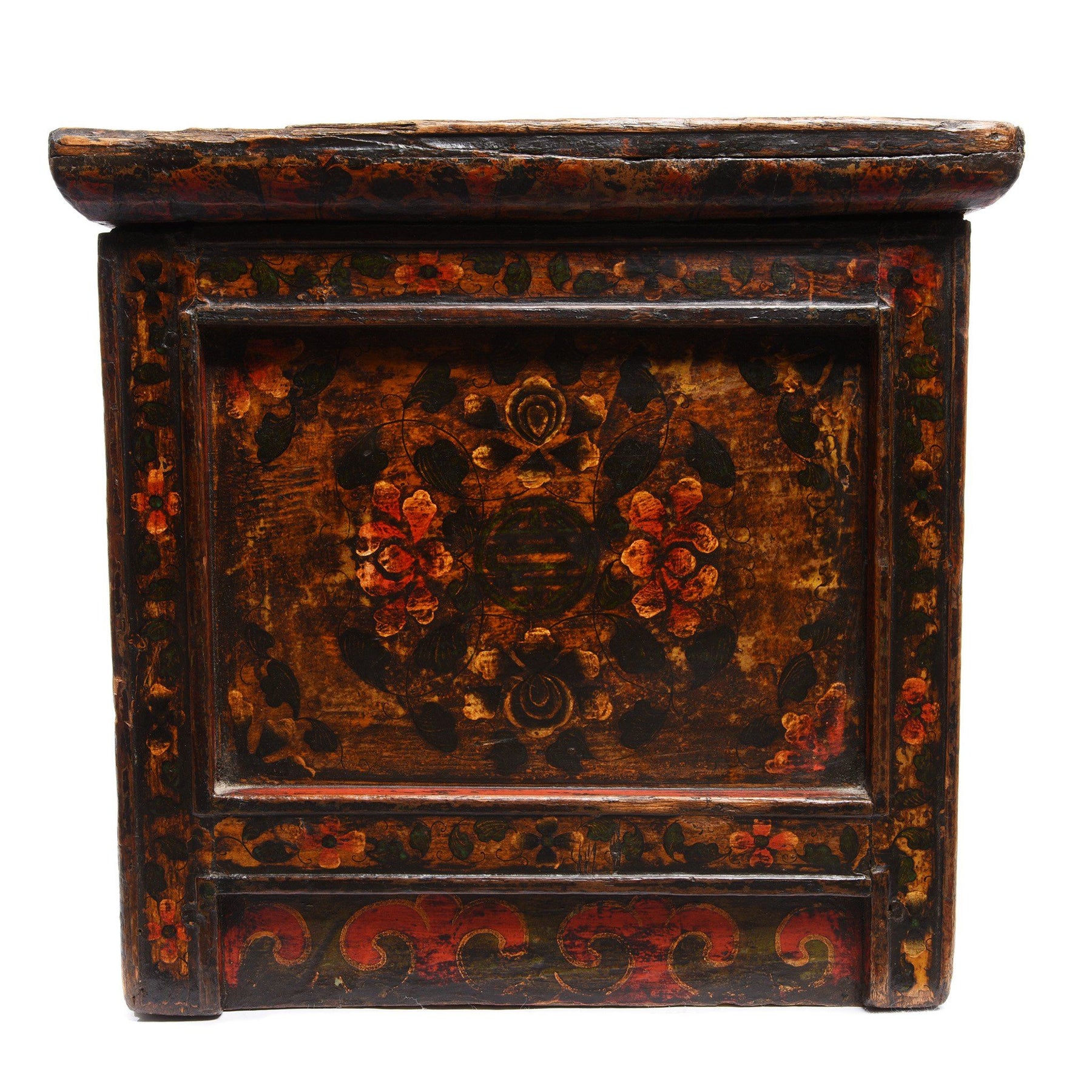 Painted Choksar Prayer Table from Tibet - 19thC