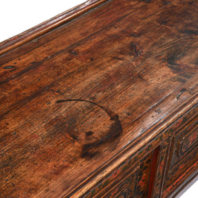 Painted Choksar Prayer Table from Tibet - 19thC