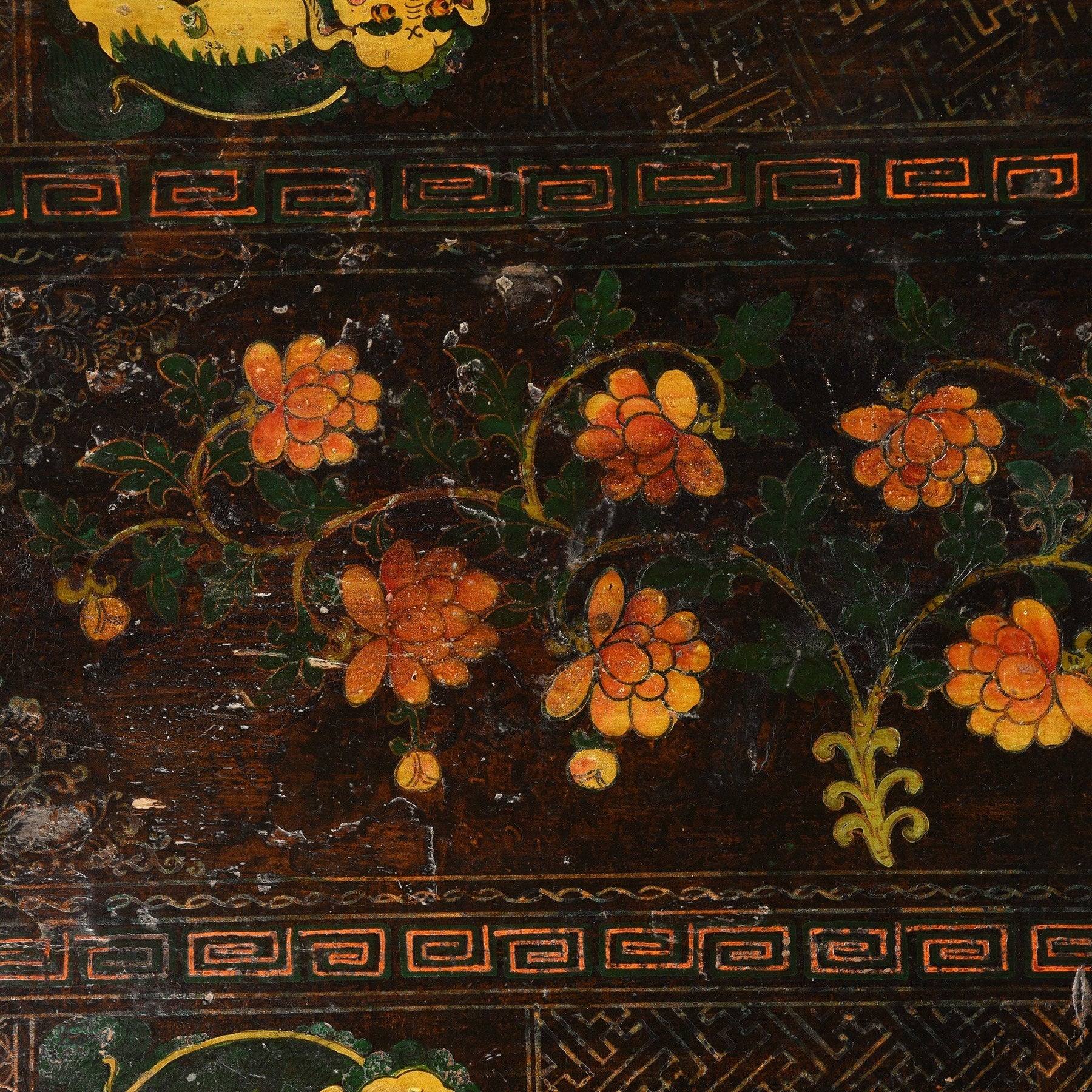 Painted Mongolian Prayer Table - 19thC