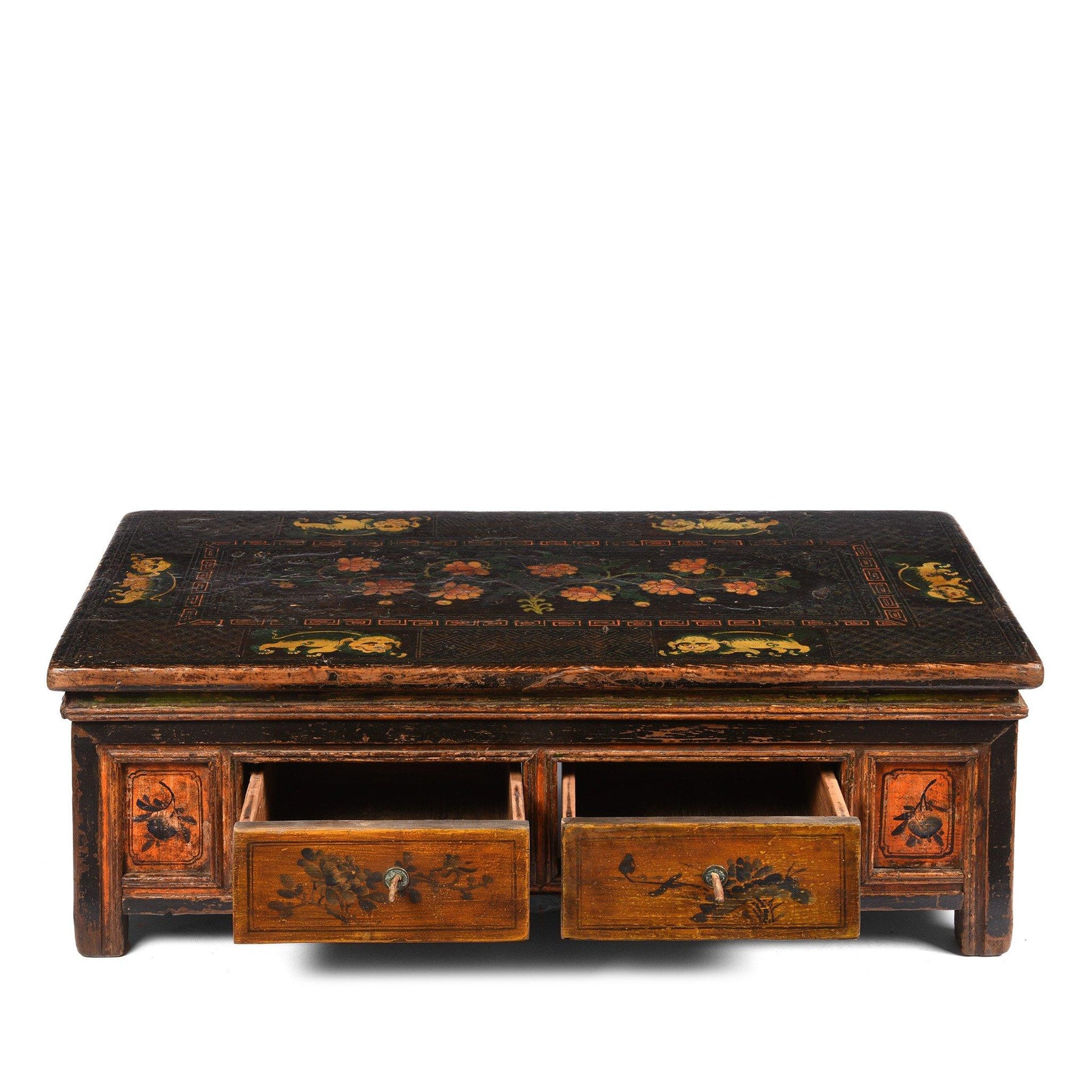 Painted Mongolian Prayer Table - 19thC