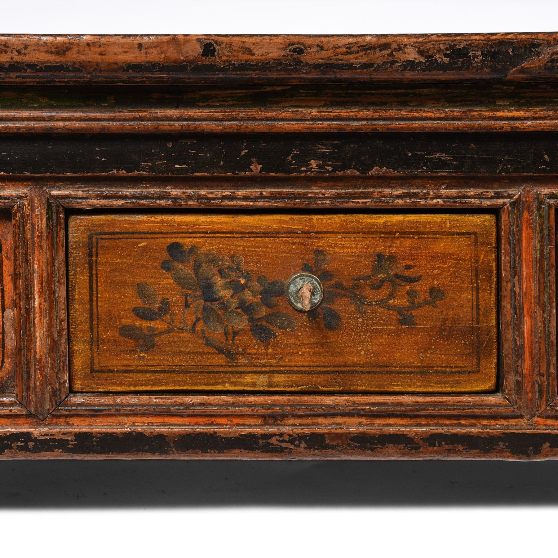 Painted Mongolian Prayer Table - 19thC