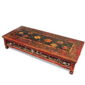 Painted Tibetan Prayer Table - Early 19thC