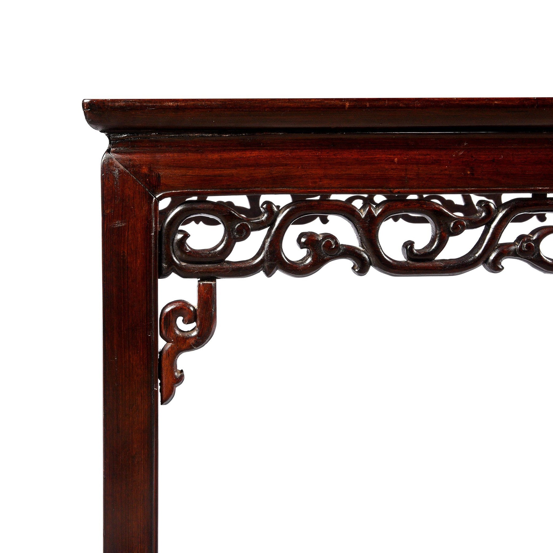Square Chinese Rosewood Opium Table - 19thC