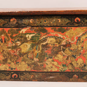 Tibetan Choksar with Dragon Painting - Early 18thC