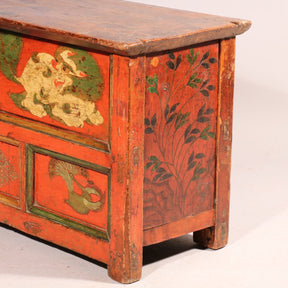 Tibetan Choksar With Snow Lion Painting - 19thC