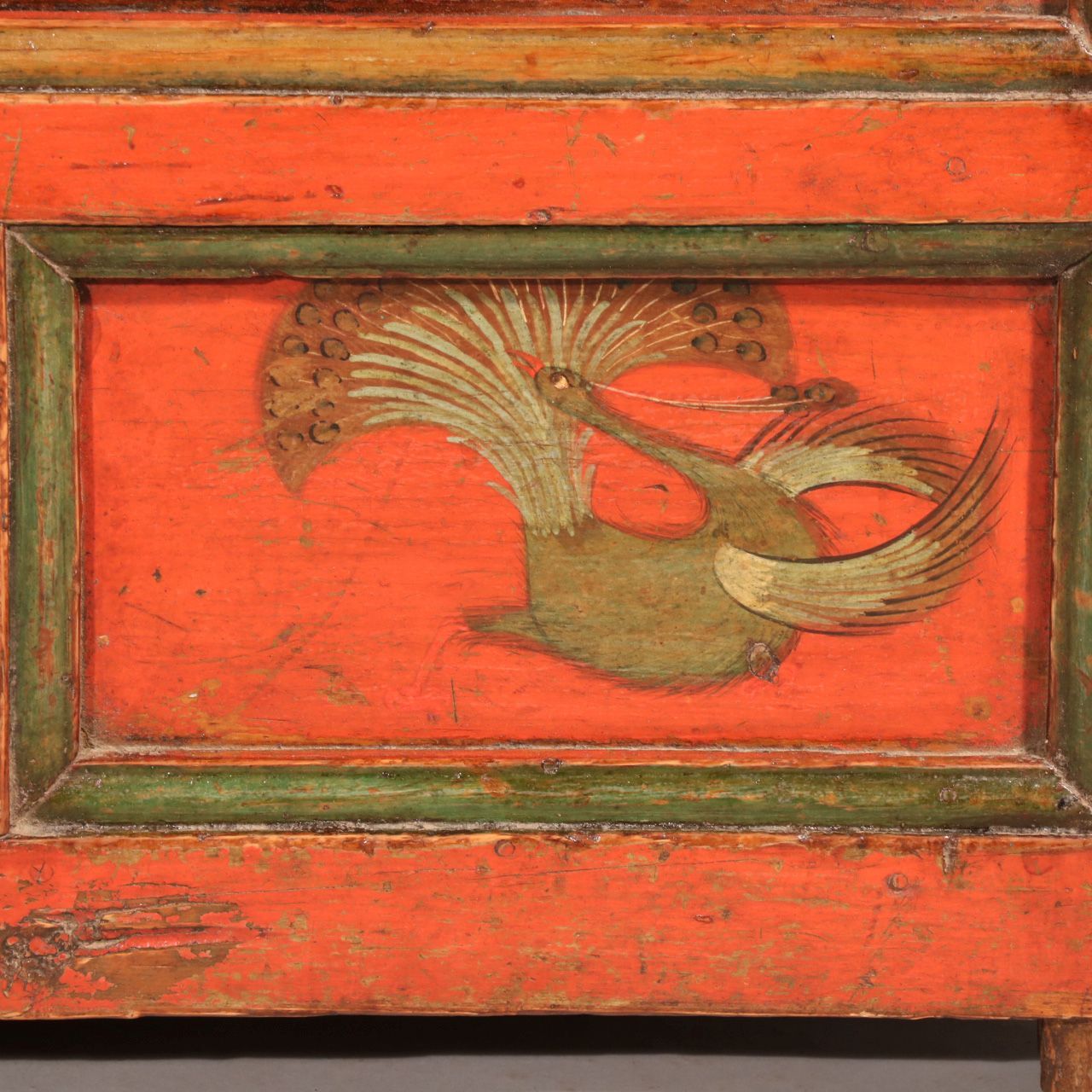 Tibetan Choksar With Snow Lion Painting - 19thC