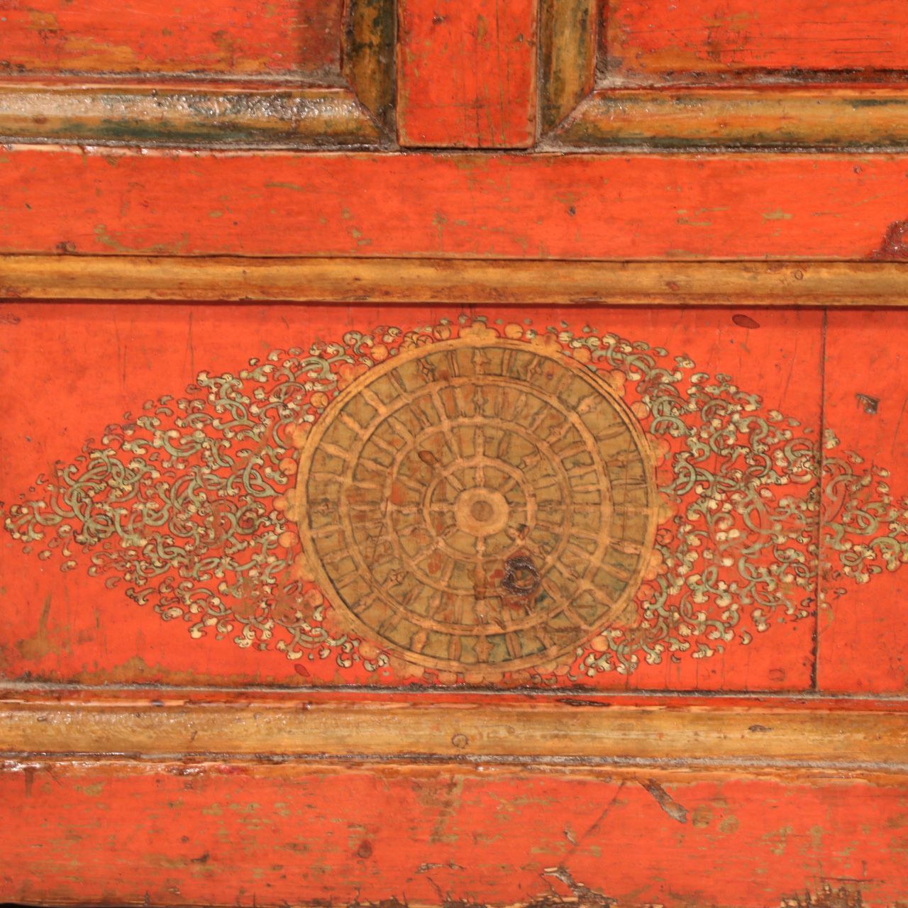 Tibetan Choksar With Snow Lion Painting - 19thC