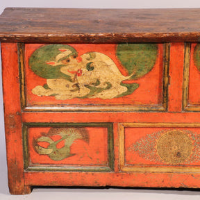 Tibetan Choksar With Snow Lion Painting - 19thC