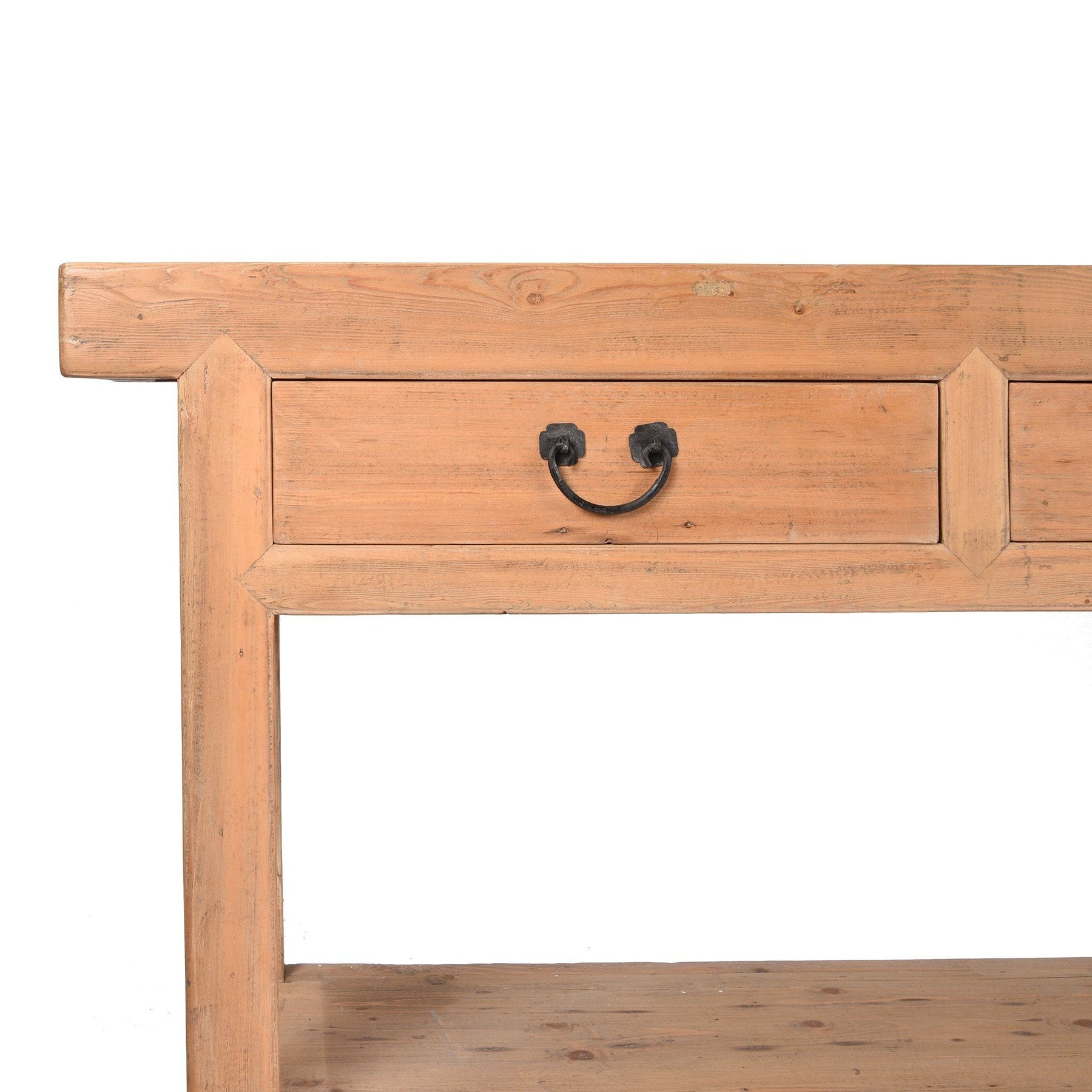 3 Drawer Farmhouse Console Table Made From Reclaimed Wood