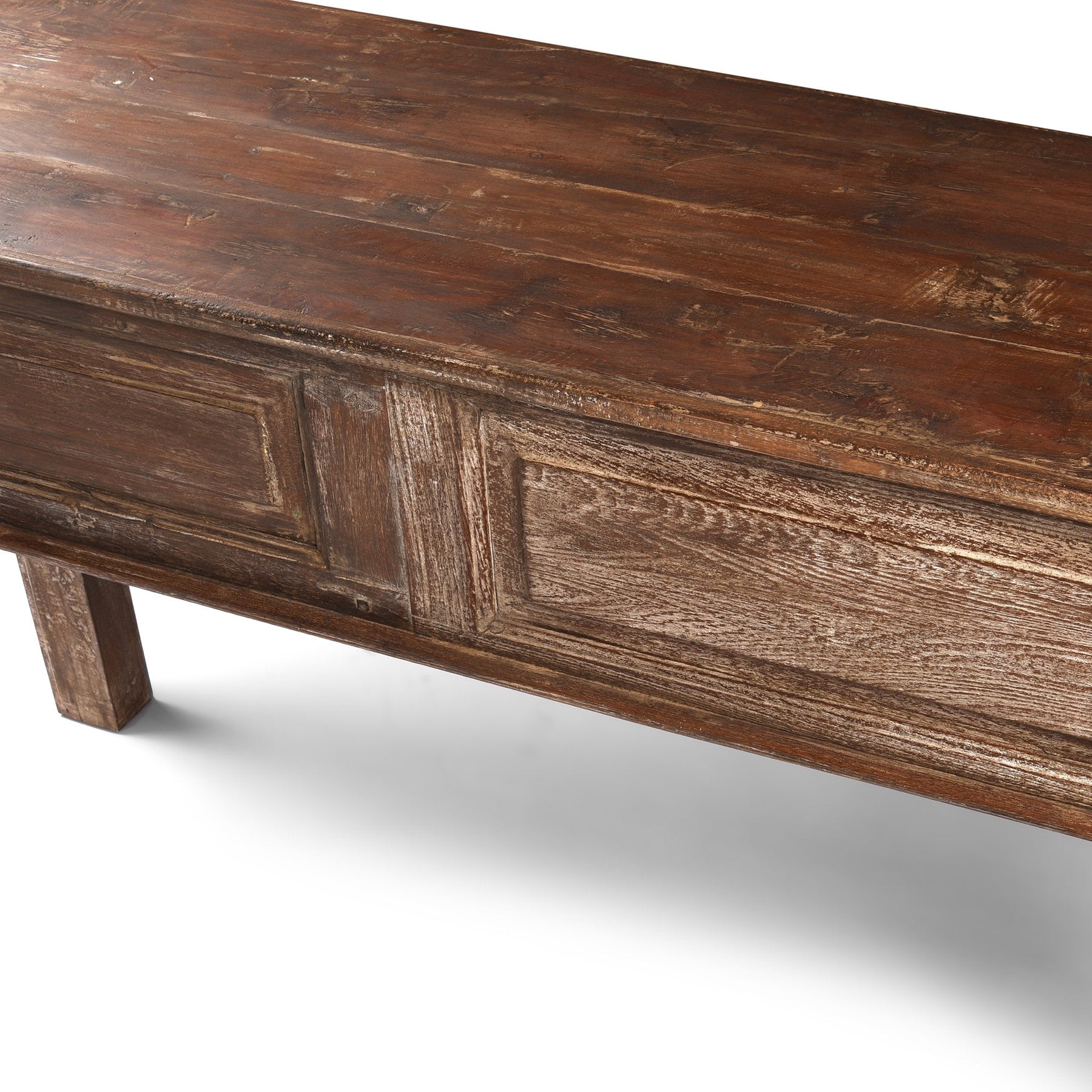 3 Drawer Painted Console Table Made From Reclaimed Teak