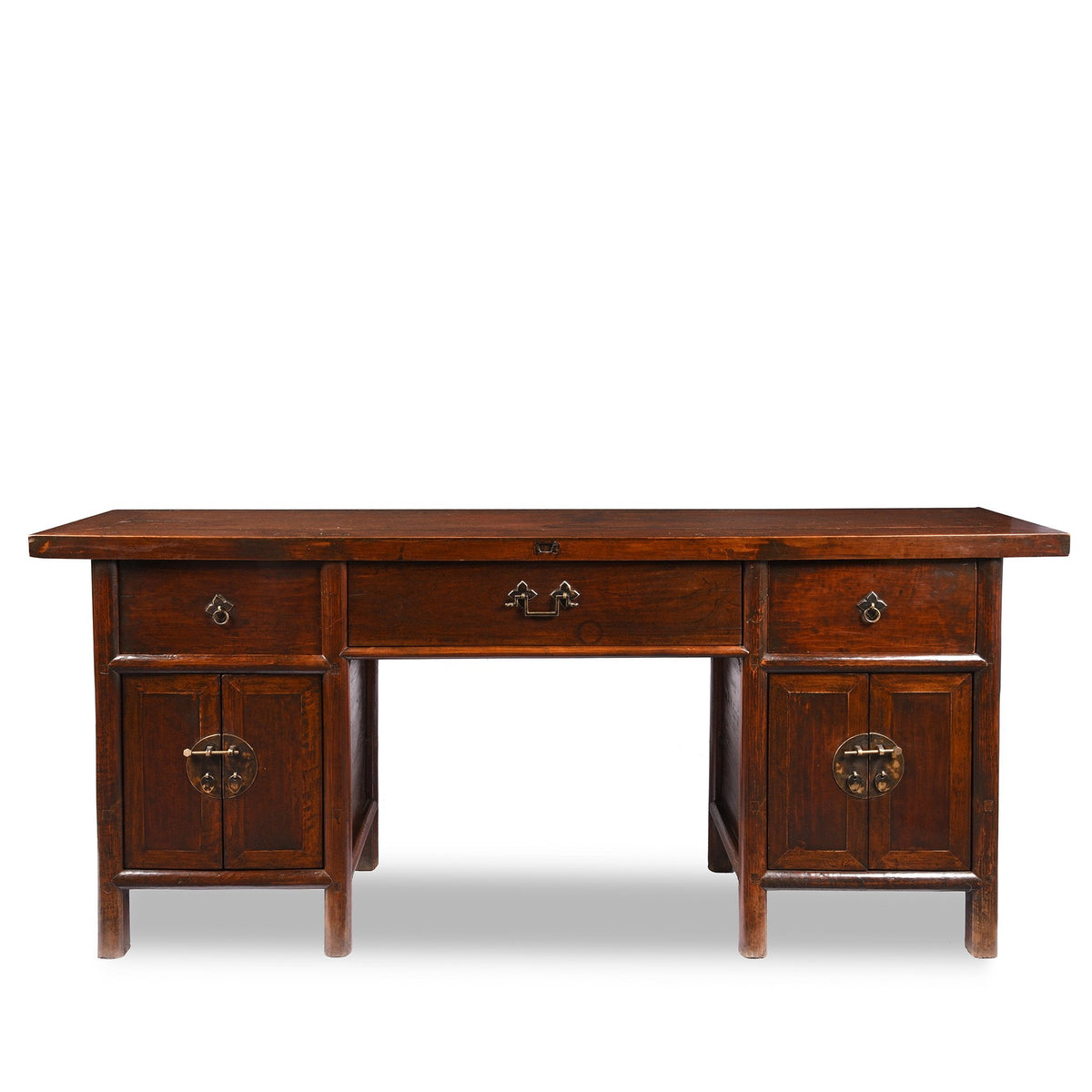 3 Drawer Walnut Altar Table From China - 19th Century