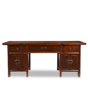 3 Drawer Walnut Altar Table From China - 19th Century