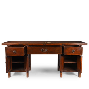 3 Drawer Walnut Altar Table From China - 19th Century