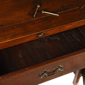 3 Drawer Walnut Altar Table From China - 19th Century