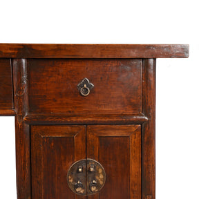 3 Drawer Walnut Altar Table From China - 19th Century