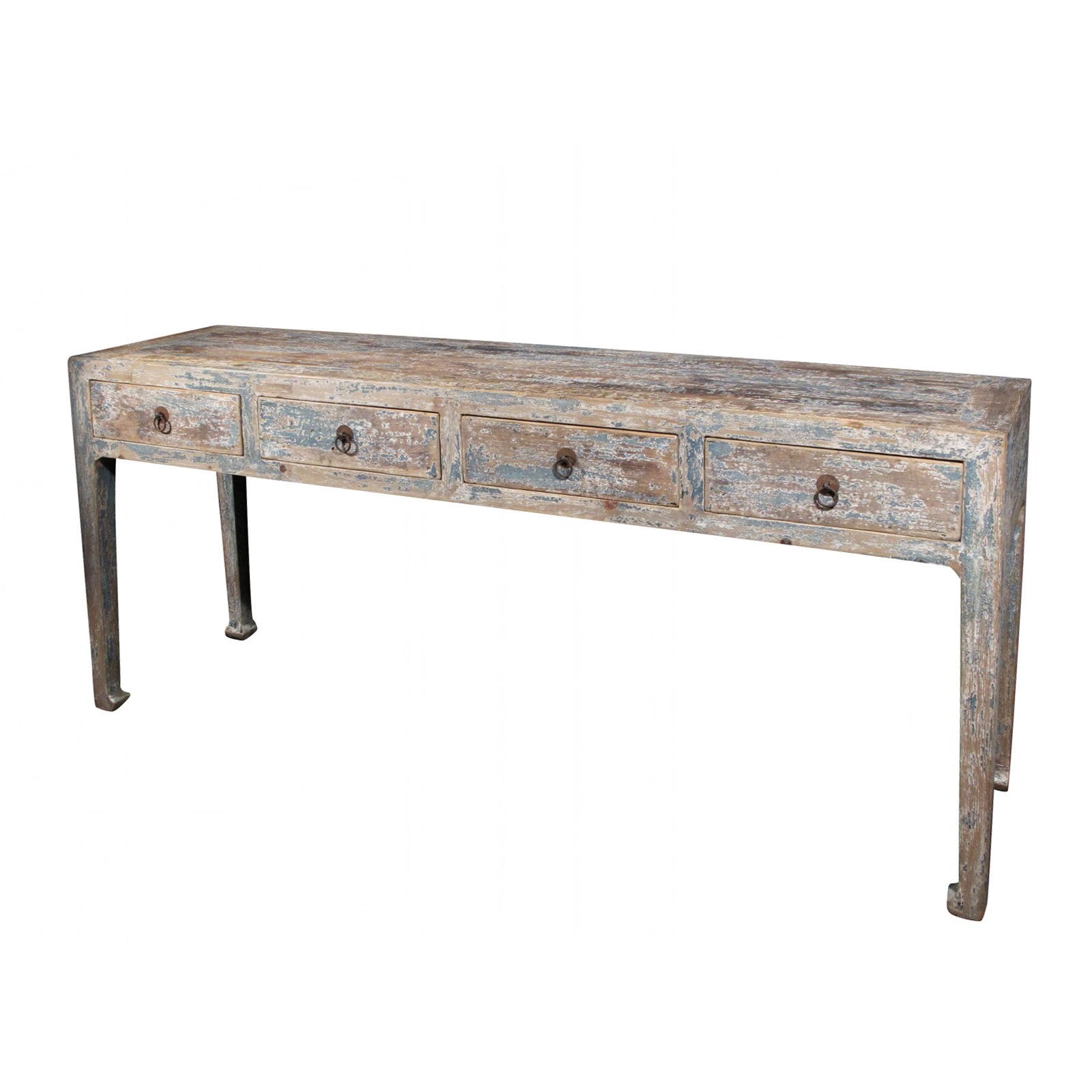 4 Drawer Altar Table Made From Old Painted Pine