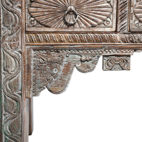 4 Drawer Painted Console Table Made From Reclaimed Teak