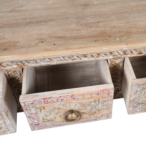 4 Drawer Painted Console Table Made From Reclaimed Teak