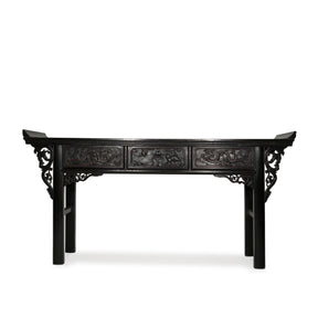 Black Lacquer Altar Table from Shandong - 19thC